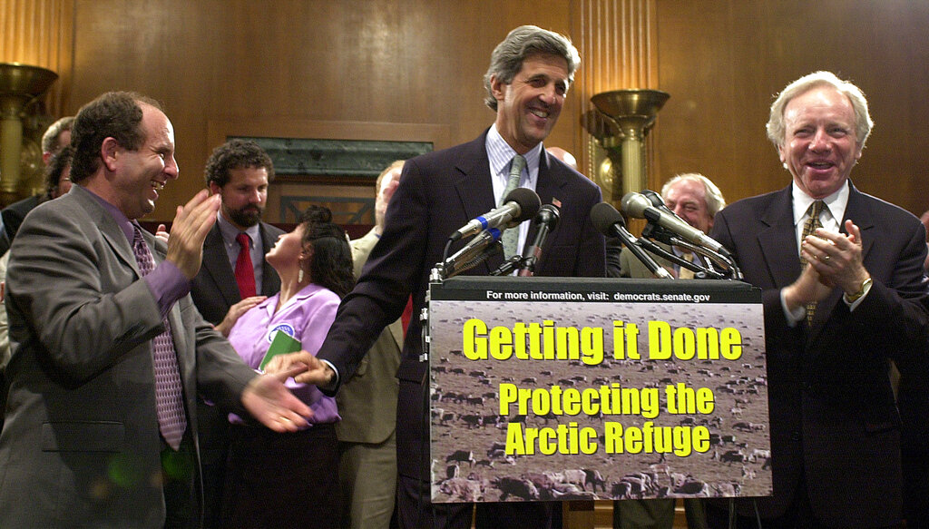 Paul Wellstone with John Kerry and Al Gore